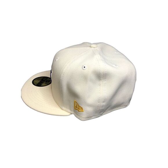NEW ERA LOS ANGELES LAKERS 75th ANNIVERSARY 59FIFTY FITTED CAP HAT SIZE 7 5/8 - Picture 2 of 5